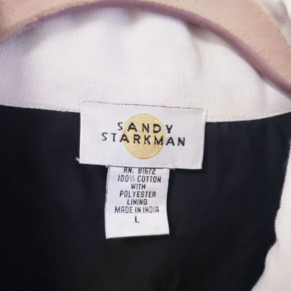 Sandy Starkman Black and White Aztec Print Shacket - Picture 4 of 10